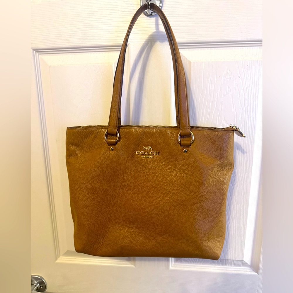 Authentic Camel Coach Bag
